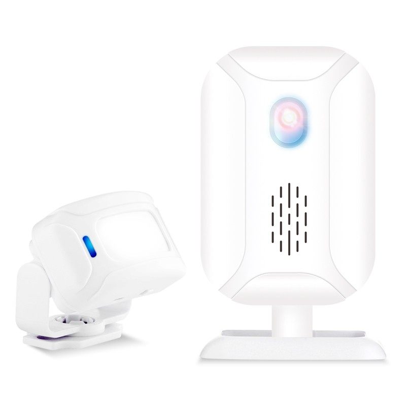 红外线迎宾感应器店铺开门提示器叮咚响铃门铃 入门欢迎提示装置