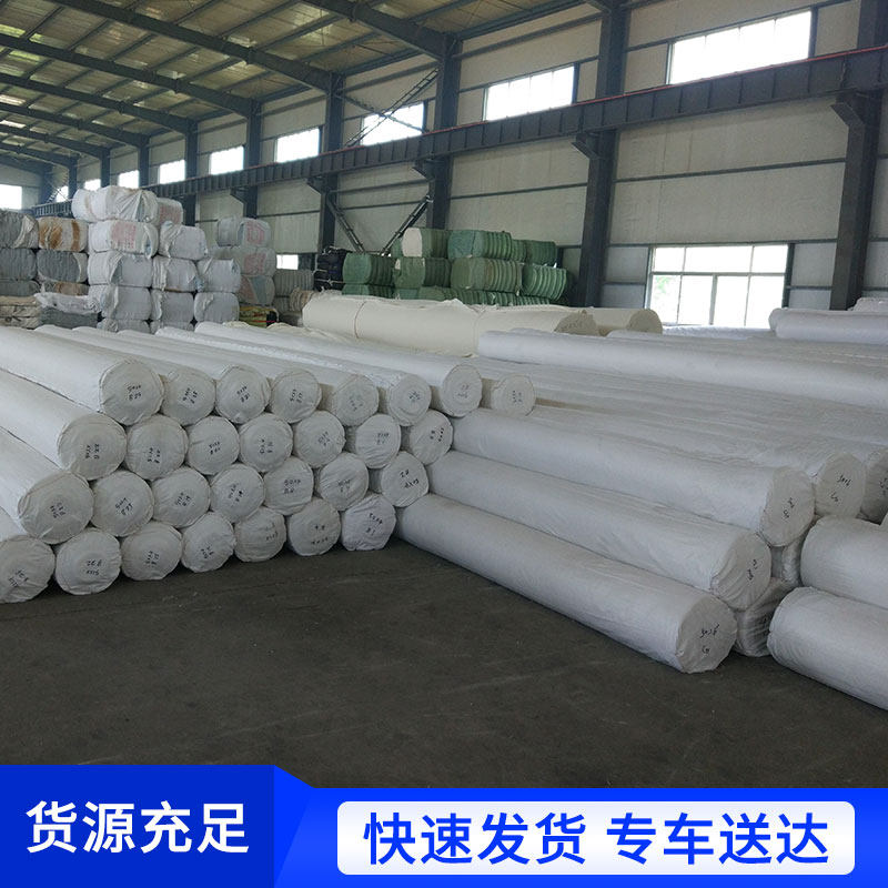 复合土工膜白色HDPE防水膜人工湖鱼池养殖蓄水池河道鱼塘防渗膜