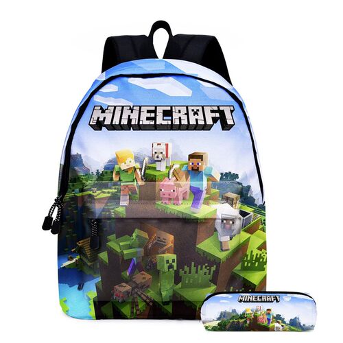 新品现货我的世界Minecraft中小学生书包游戏周边双背包