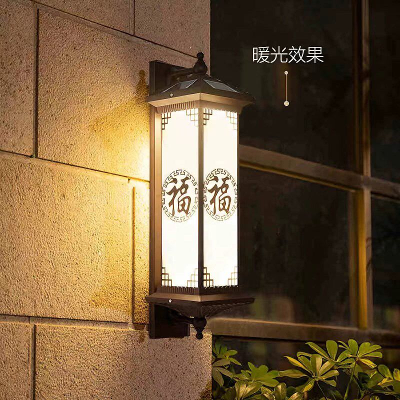 户外壁灯防水太阳能壁灯外墙围墙灯别墅大门柱灯壁挂灯室外庭院灯