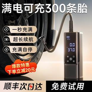 轮胎自行车摩托冲气宝 李森车载充气泵汽车电动打气筒车用便携式