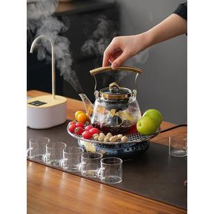电陶炉茶炉煮茶器家用小型迷你烧水泡茶电热提梁玻璃简约煮茶壶