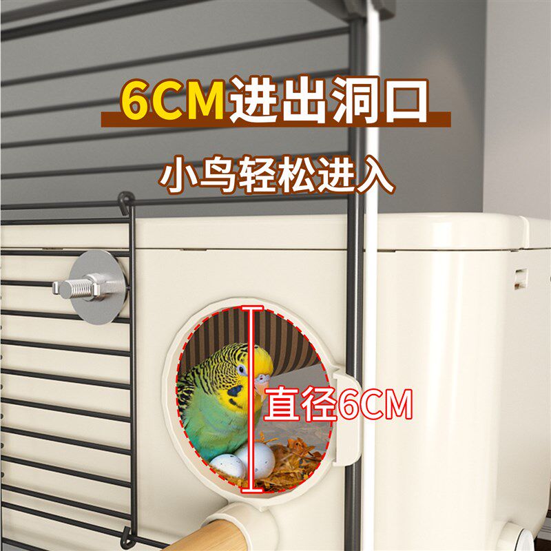 鹦鹉繁殖箱玄凤虎皮牡丹专用保暖小鸟窝可视珍珠鸟类用品鸟巢配件