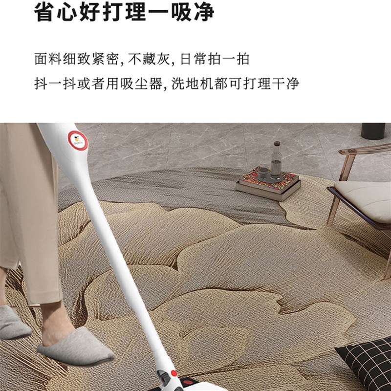 欧式简约家用地毯客厅2026新款圆形书房转椅地垫高级感卧室床边毯