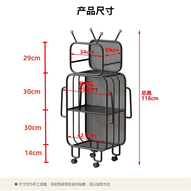 客厅置物架落地可移动书架室内创意靠墙简易书柜收纳架家用储物架