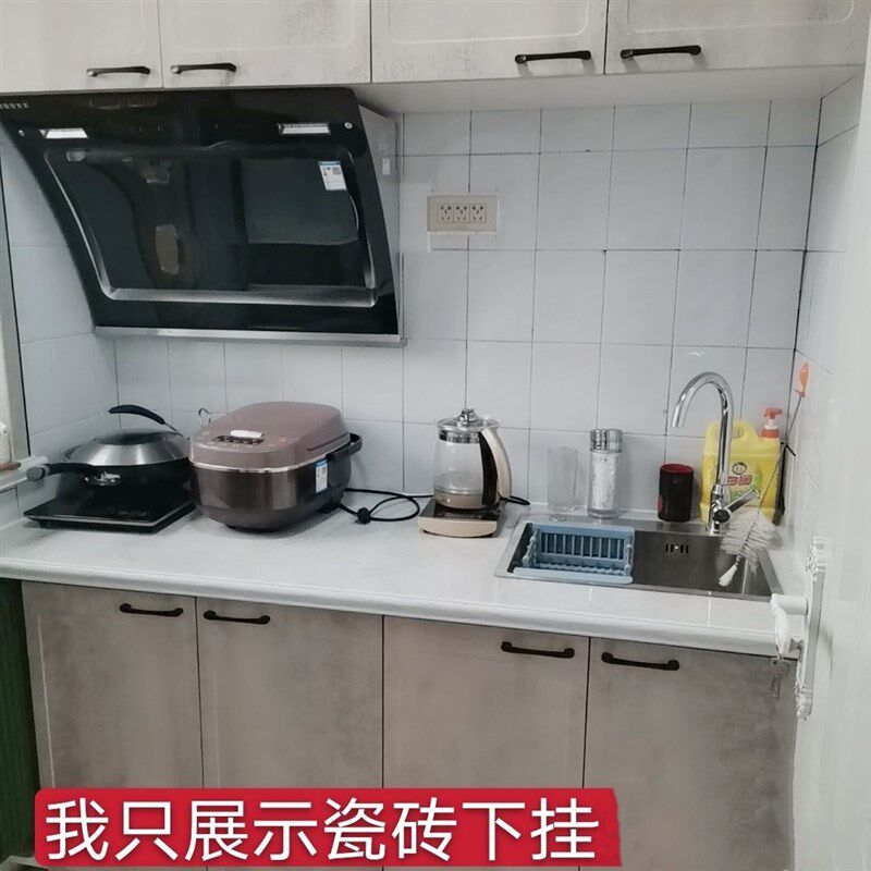 特厚瓷砖橱柜台面封边下挂挡水条砖夹灶台铝合金瓷砖收边包边阳角