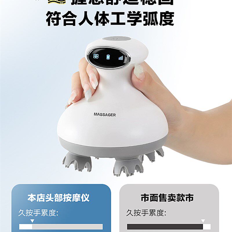 采购产品头部按摩器,头痛按摩器,按摩和疏通,缓解全自动经络头皮