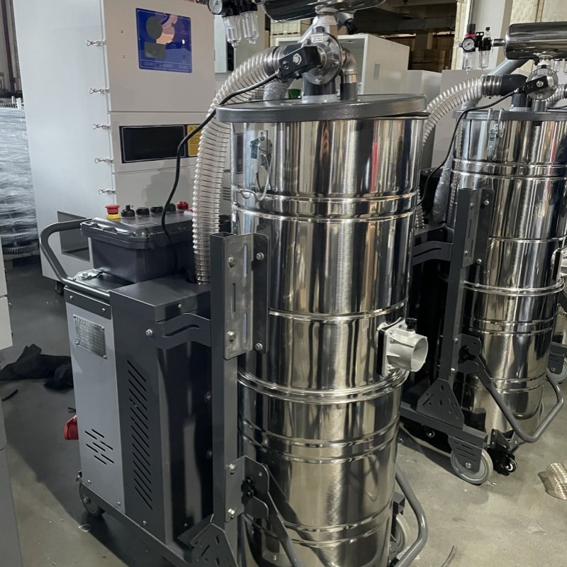 7.5KW移动工业吸尘器 车间地面粉尘铁屑焊渣吸尘机粉尘防爆吸尘器