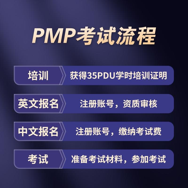 PMP考试英文代报名项目管理培训35PDU学时证明教材课程刷题真题库