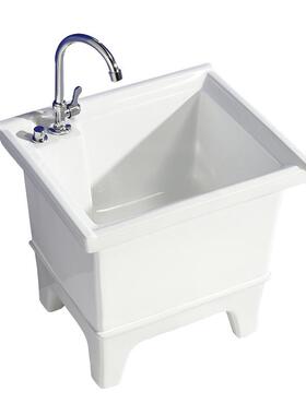 拖布池陶瓷KL915544号拖把池台长方形洗地卫生拖间大中号小号落阳