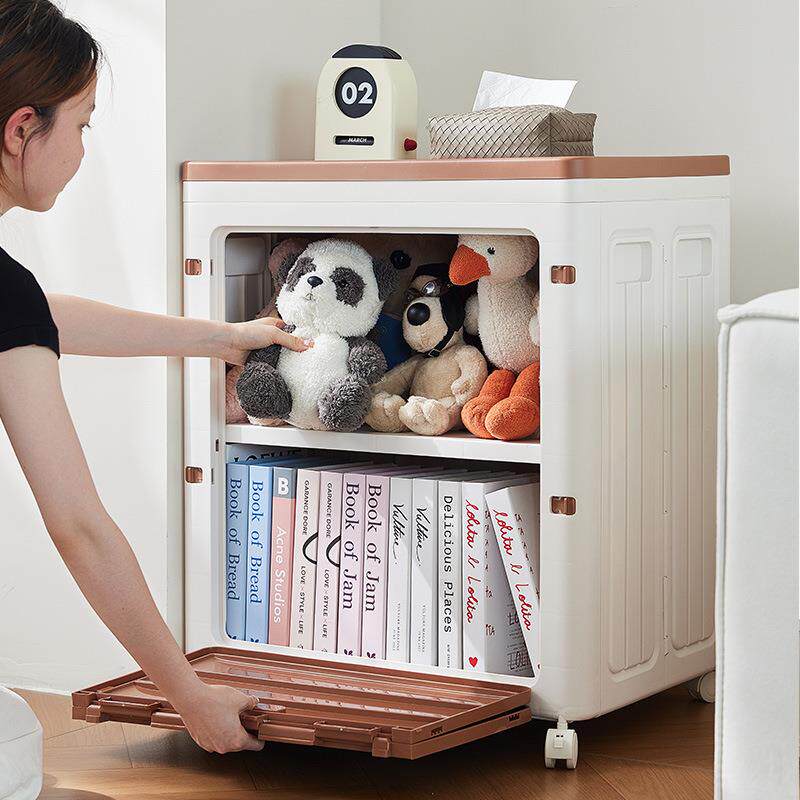 衣大服纳箱整衣理箱大容量超家用翻盖带轮折叠换季REK收物被子储