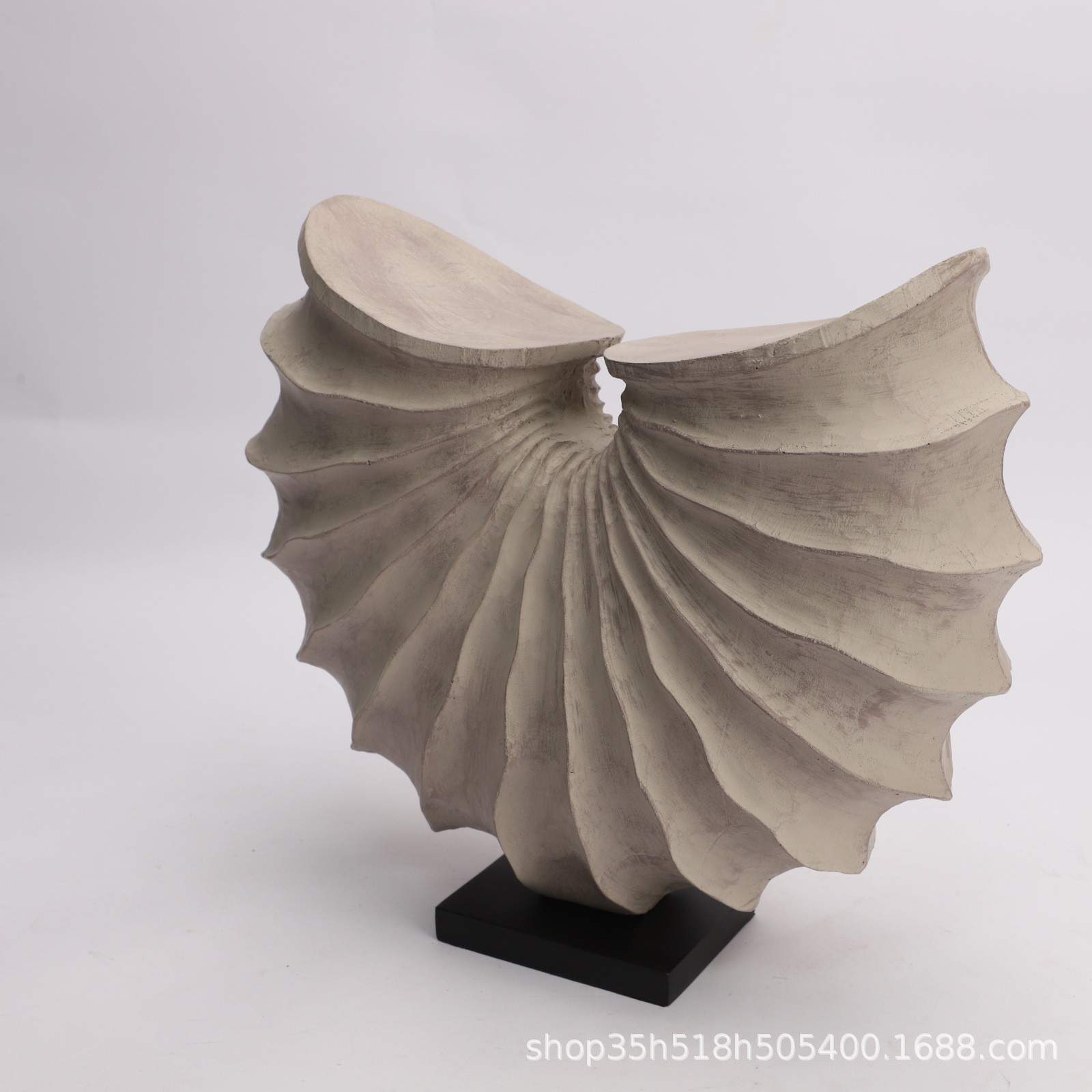 简约现代树脂海螺形艺术摆件客厅茶几玄关样板间电视柜家居装饰品