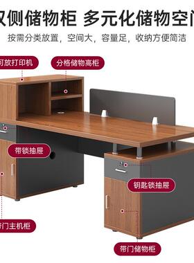 办公桌公老员工位办室DNZ01282桌电椅组合简约现代板桌台式单人工