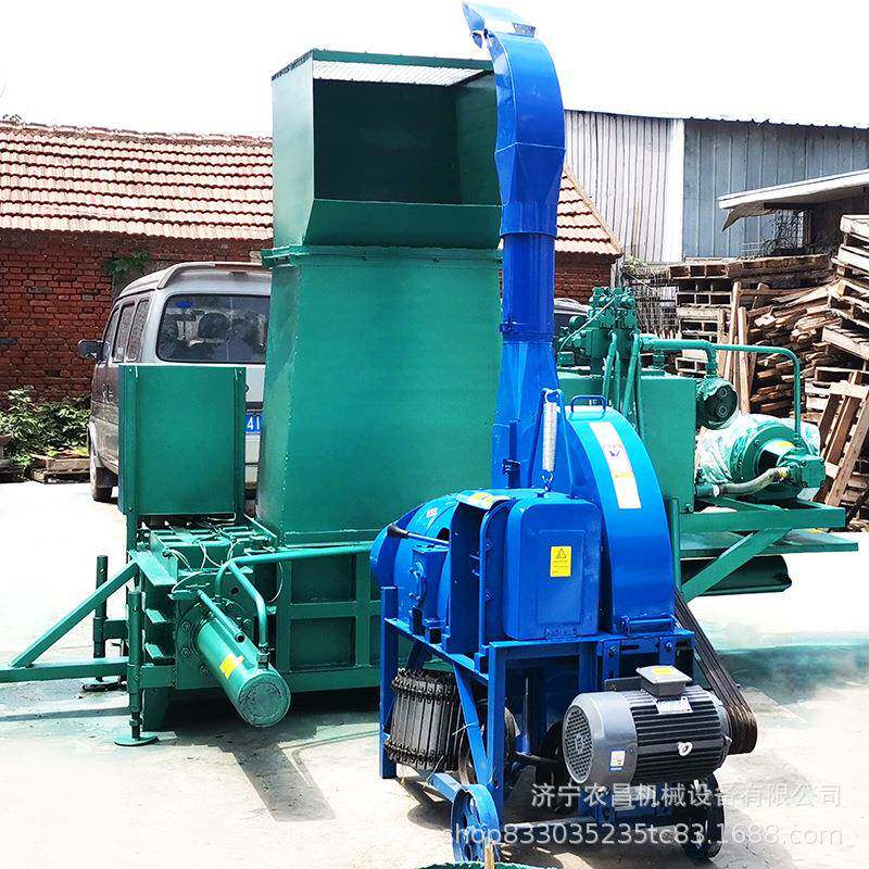 牛羊养殖饲料打包机秸秆青黄储压块机全自动青储压块机