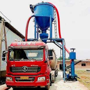 大型钢板仓粉料清仓吸灰机墩包粉料无尘装 箱卸灰设备 车输送机集装