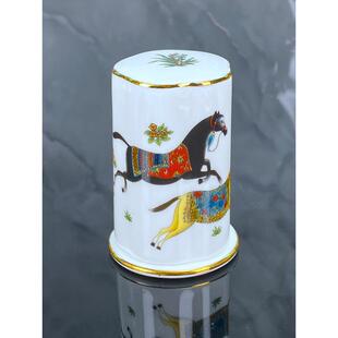 2023新款欧式轻奢陶瓷高颜值牙签筒家用餐饮饭店牙签盒收纳盒罐