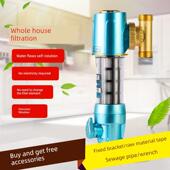 万向前置过滤器反冲免清洗家用自来全屋大流量管道自动刮净水化器