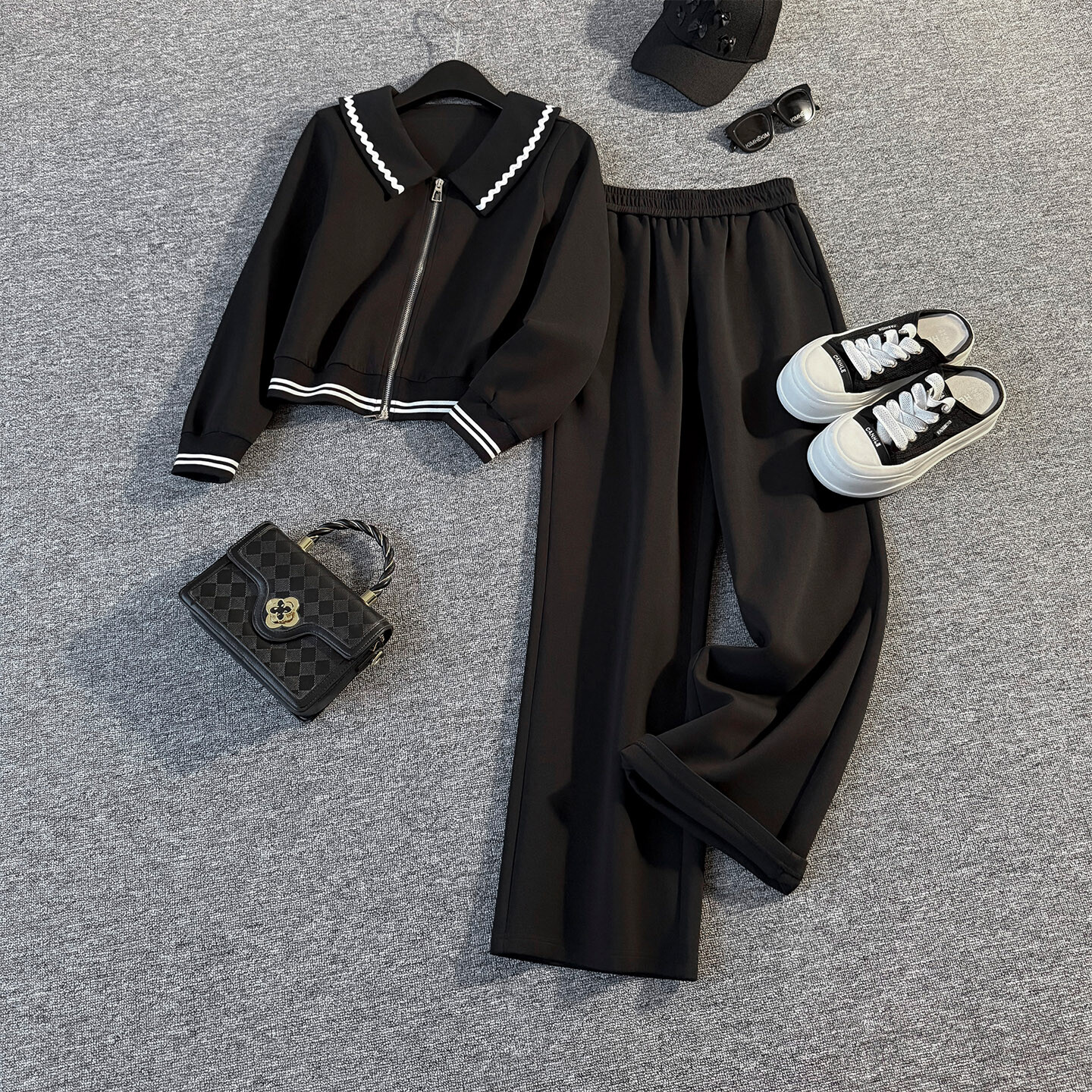 女装/女士精品套装/学生校服/工作制服时尚套装两件套2025年秋季
