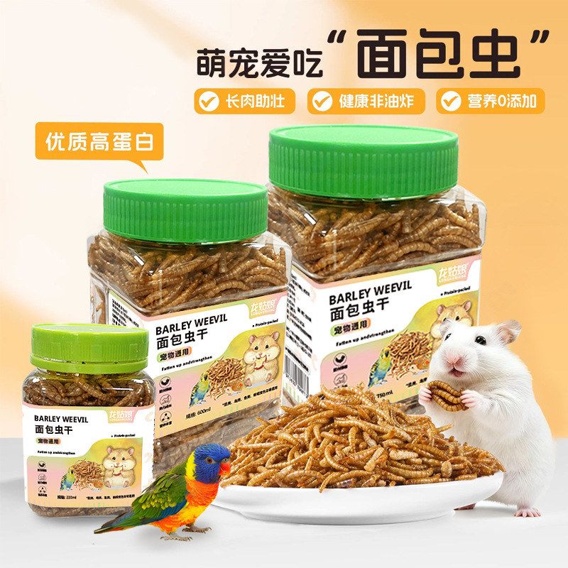粮食虫饲料食物面包鸟类用辅食猫