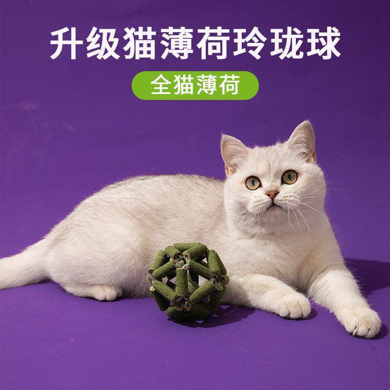 乐猫零食洁齿球球新款玲珑薄荷