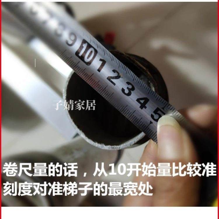 铝合金伸缩竹节梯升降直梯家用人字梯子配件塑胶防滑脚垫圆形金小