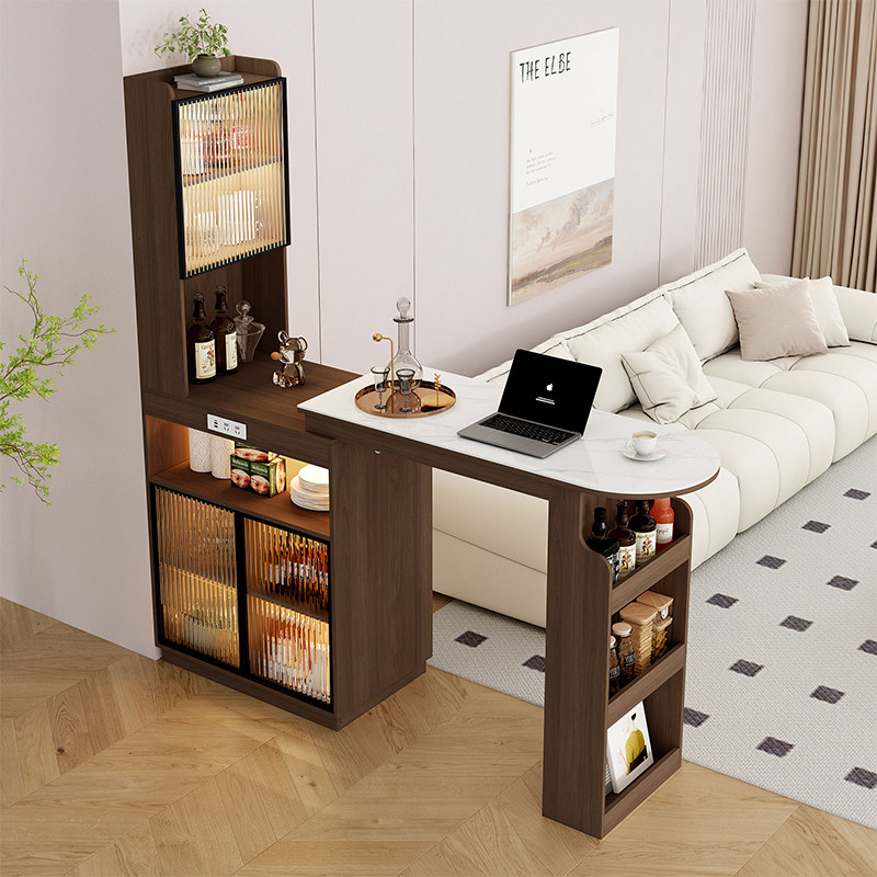 中式胡桃实木吧台桌酒柜一体家用客厅可伸缩可定制沙发吧台隔断柜,住宅家具,吧台,淘宝优惠券,粉丝福利购,淘宝优惠卷