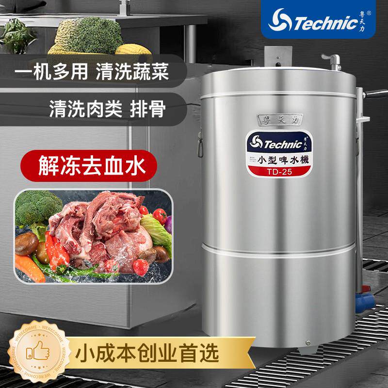 天力TD-25啤水机商用厨房解冻排骨肉类去血水果洗菜清洗机小成本