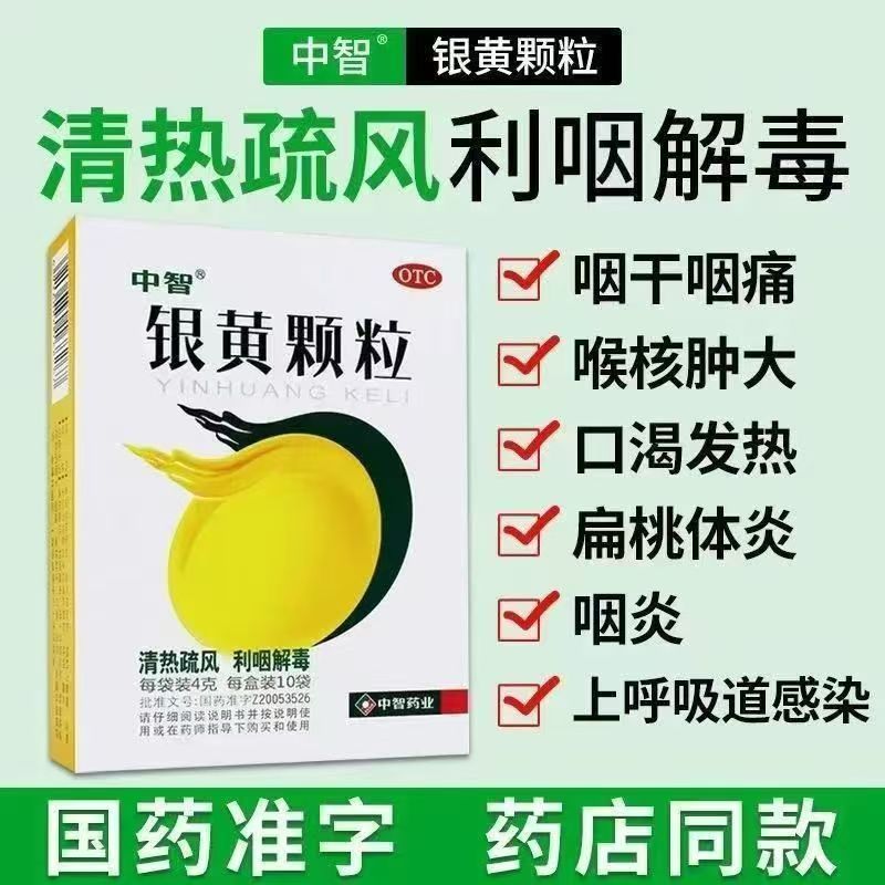 【中智】银黄颗粒4g*10袋/盒