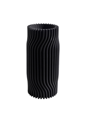 极速新品简约现代k3D打印黑色陶瓷花器样板房客厅干花插花餐桌装