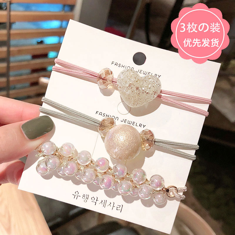 极速20a21年新款潮扎头发皮筋儿童发圈女韩国橡皮筋编织头绳可爱