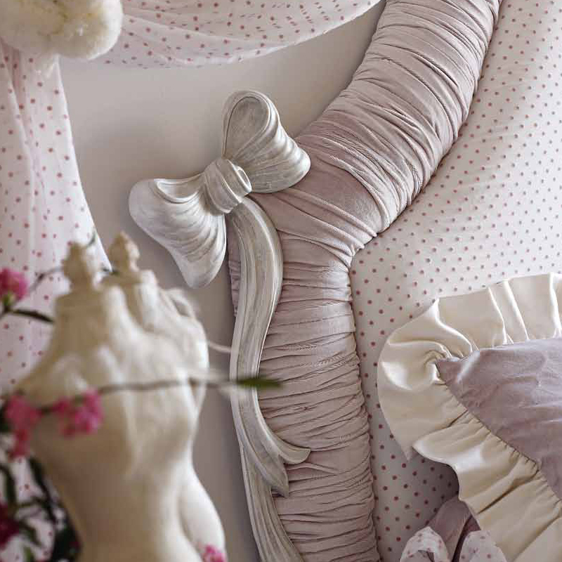 极速全实木雕花床1.5米小户型儿童床公主床美式布艺床1..8女孩双