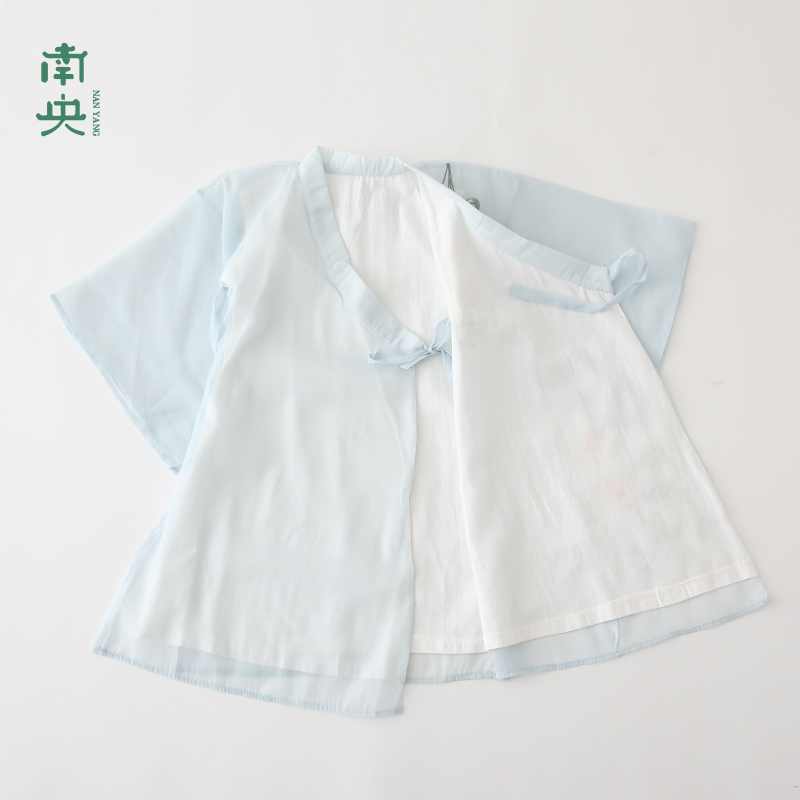 极速汉服男童春j秋薄款中国风唐装少爷服儿童古装长衫国学服装中