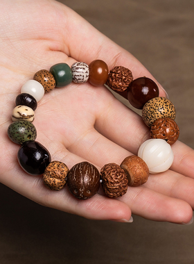 极速十八子多宝手串18籽手链y金刚菩提念珠星月无患子凤眼菩提手