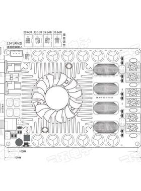 TDA7498E 数字功放板 2X160W立体声BTL220W单声道 大功率数字功放