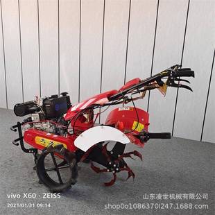 微耕机大棚果园旋耕开沟机小型家用农用耕地旋耕机 履带式