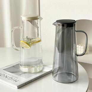 家用客厅凉白开水杯冷泡果茶果汁扎壶 耐高温玻璃冷水壶大容量夏季