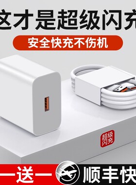66超级闪充头100充电器线mate60pro p70p50p40p30手机nova13/12/11/8插头快充数据线齐今适用于华为荣耀安卓