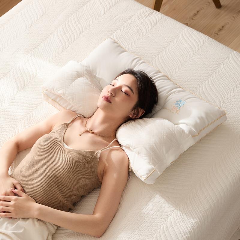多功能枕头乳胶成人枕单人枕头芯护颈椎助睡眠枕芯一对家用可拆卸