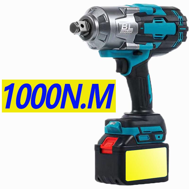 汽修【1000N.M】大功率电动扳手小轿车轮胎风炮专用冲击锂电扳手