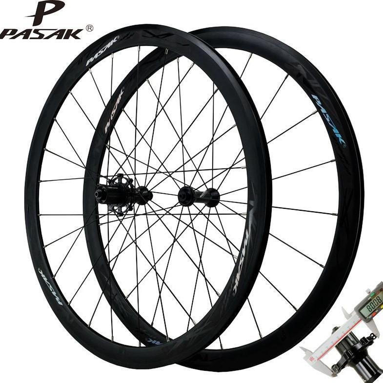 公路车轮组自行车公路车轮700C 40MM铝合金车圈C/V刹直拉80大法兰