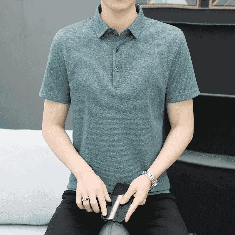 海莱轻奢精品服饰2夏季休闲polo衫短袖男翻领t恤潮流商务半袖上衣