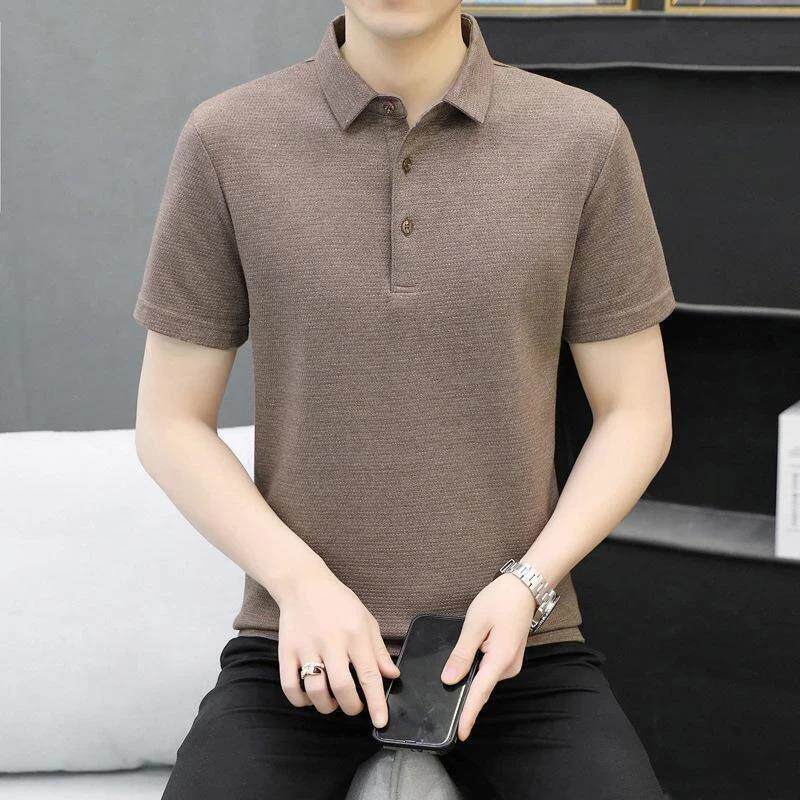 海莱轻奢精品服饰2夏季休闲polo衫短袖男翻领t恤潮流商务半袖上衣