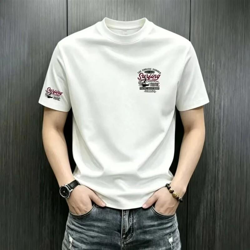 阿斌服饰百货1美式潮牌短袖男夏纯棉休闲半袖潮流百搭透气体恤衫