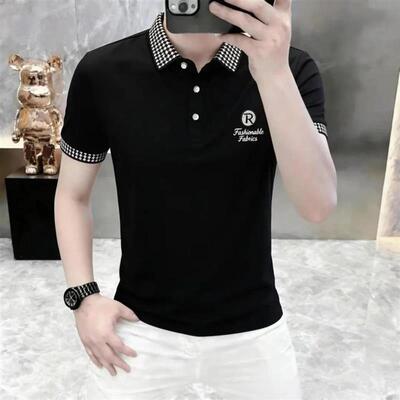 赏家精选2男士夏季高档品质大气翻领时尚简约百搭潮流大码POLO