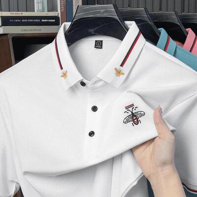 启迅闻服饰32026夏新款轻奢男士Polo衫商务休闲夏季百搭短