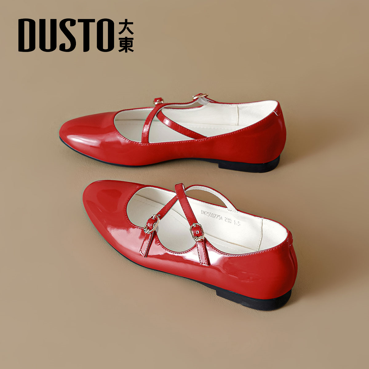 2025新款浅口软底红色夏季