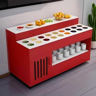 北欧火锅店自助调料台麻辣烫串酱料台餐边柜茶水台商用餐厅烤肉小