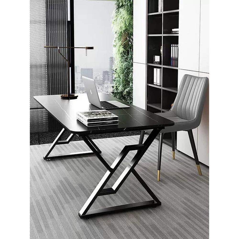 钢化玻璃电脑桌卧室家用小型书桌简易办公桌双人工作台台式电竞桌