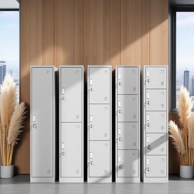 苏美特单门更衣柜铁皮柜换衣柜宿舍员工储物柜带锁办公室夹缝衣柜