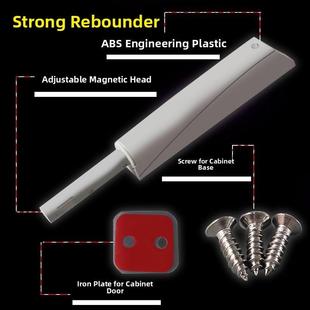 海迪石柜门回弹推杆式隐藏式回弹开关无手柄自弹性磁力按钮